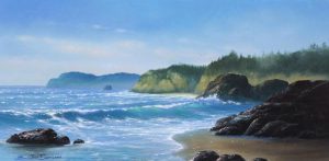 John Einerssen: WAVES ON A ROCKY SHORE