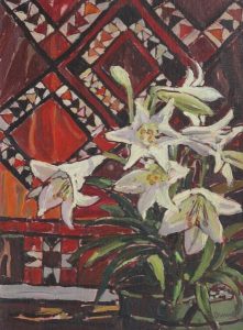 William (Bill) Duma: LILLIES AND QUILT