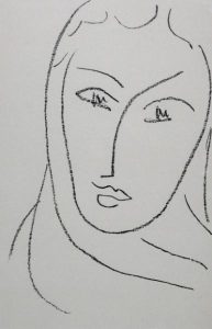 Henri Matisse: JEUNE FEMME AU FOULARD (PLATE 388)