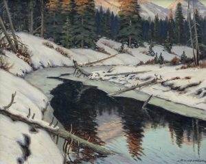 Matt Lindstrom: WINTER RIVER LANDSCAPE