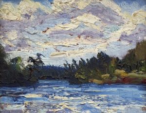 Herbert William Wagner: AUTUMN FOREST   |  LANDSCAPE WITH LAKE AND TREES