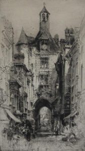 E. Hedley Fitton: AMBOISE, LA TOUR DE L’HORLOGE