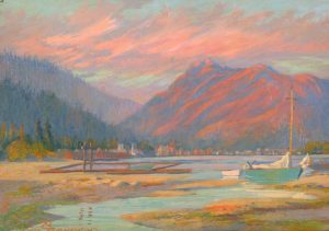 James Jerris Blomfield: LOW TIDE ON FALSE CREEK, VANCOUVER