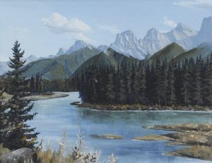 Neil Hulley: THREE SISTERS; 1983  |  LAKE LOUISE