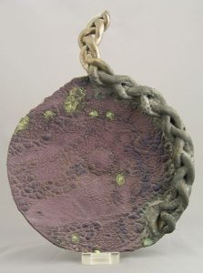 John Chalke: CIRCULAR PLATE WITH BRAIDED APPLIQUE