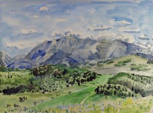 Rebecca Perehudoff: MOUNTAIN LANDSCAPE, SUMMER