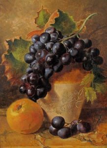 British School: STILL LIFE WITH APPLES  |  STILL LIFE WITH ORANGE AND GRAPES