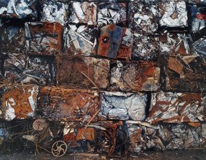 Edward Burtynsky: DENSIFIED SCRAP METAL #3A, HAMILTON, ONTARIO
