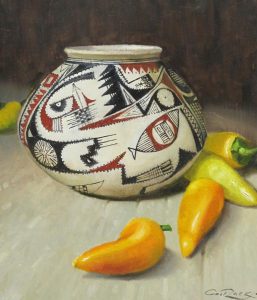 Geoffrey Allan Rock: MEXICAN POT WITH JALAPENO PEPPERS