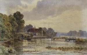 Alfred de Breanski Sr.: THE OLD SWAN AT PANGBOURNE