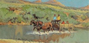 Sheryl Bodily: WAGON CROSSING A STREAM