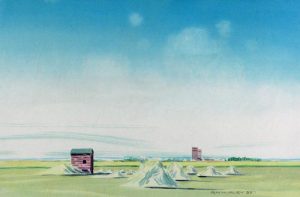 Robert Newton Hurley: STOOKS IN THE FIELD