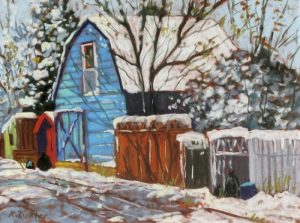Karin Richter: SNOWY BACK LANE