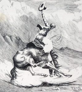 Roland Gissing: COWBOY ON A BUCKING BRONCO