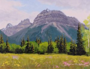 Robert E. Wood: PILOT MOUNTAIN AFTERNOON