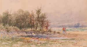 Frederick Arthur Verner: FIGURES IN A PASTORAL SETTING