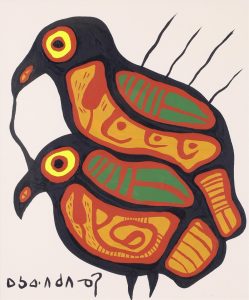 Norval Morrisseau: TWO BIRDS