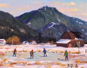 Ron Hedrick: HOCKEY GAME AT PEMBERTON