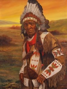 Father Henry Metzger: MUSKEG, 103 YEAR OLD CREE CHIEF, FILE HILL RESERVE