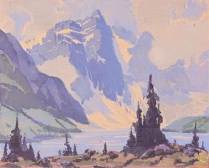 Barbara Harvey Leighton: MT. FAY, MORAINE LAKE_x000D_