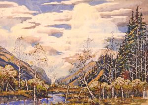James McLaren (Jim) Nicoll: AUTUMN ALONG THE BOW RIVER_x000D_