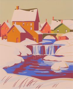 Alfred Joseph Casson: ONTARIO VILLAGE IN WINTER_x000D_
