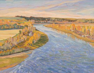 David John More: RIVER SWEEP – AUTUMN, RED DEER RIVER