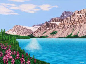 Barbara Engel: FIREWEED AT BOW LAKE ALBERTA_x000D_