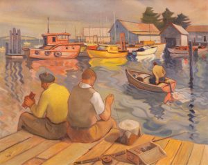 Henry George Glyde: FISHING FOR COD, SIDNEY, B.C.