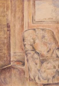 Lionel LeMoine FitzGerald: INTERIOR SCENE, CHAIR BY A WINDOW