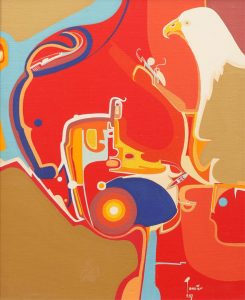 Alex Simeon Janvier: COMPOSITION WITH BEAR AND EAGLE (…SEER)