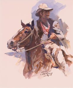 Jack King: PORTRAIT OF A COWBOY ON HIS HORSE