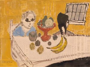 Maxwell Bennett Bates: STILL LIFE WITH FIGURES