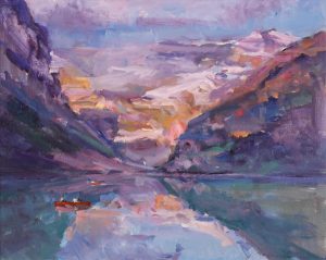 Fred Cameron: PADDLING ON LAKE LOUISE