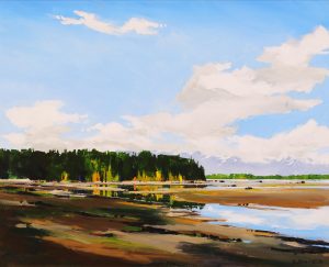Allan Dunfield: OCTOBER SHORES (FALL COMES TO QUALICUM BEACH ON VANCOUVER ISLAND)