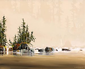 Allan Dunfield: COASTAL PLAYGROUND (TOFINO SHORES, VANCOUVER ISLAND)