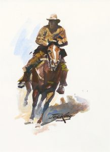 Jack King: COWBOY ON HORSEBACK