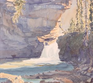 Margaret Dorothy Shelton: FALLS AND CANYON WALL
