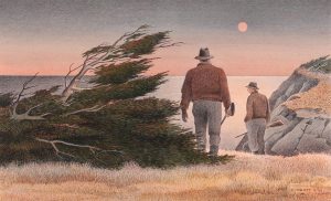 Christopher Pratt: TWO HUNTERS: MY FATHER & TOM PHIPPARD HUNTING SEA DUCKS IN THE WINTER OF 1934