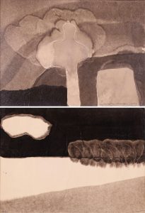 Norman Anthony (Toni) Onley (2): 1.) MYSTERIOUS TREE

2.) UNTITLED (#1143)