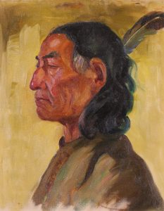 Nicholas de Grandmaison: PORTRAIT WITH EAGLE FEATHER
