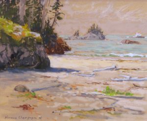 Horace Champagne: WEST BEACH ON A GLORIOUS DAY (HAKAI PASS, BRITISH COLUMBIA, OLE’S LODGE)