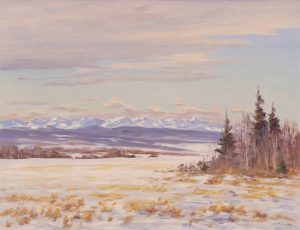 John Davenall Turner: FOOTHILLS WINTER