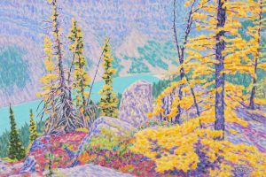Herbert Otto Sellin: LAKE LOUISE, FROM ABOVE