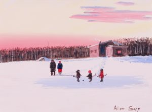 Allen Sapp: WATCHING THE KIDS PLAY HOCKEY