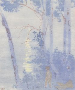 Walter Joseph Phillips: MOONLIGHT, LAKE OF THE WOODS