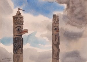 Alan Caswell Collier: TWO POLES AT KITWANCOOL, BC #2