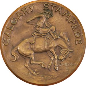 Charles A. (Charlie) Beil: CALGARY STAMPEDE, TRADE DOLLAR VERSO