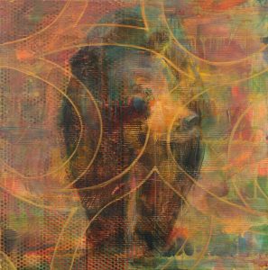 Les Thomas: ANIMAL PAINTING #04-2999 (BLACK BEAR)