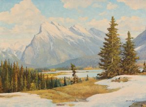 Duncan Mackinnon Crockford: MT. RUNDLE NR. BANFF, ALBERTA